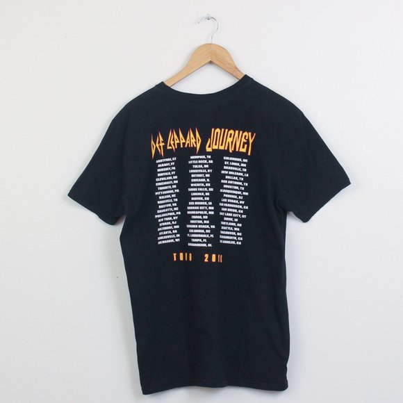 Def Leppard Journey Shirt Mens Large Black 2018 Tour Tee - Picture 2 of 6